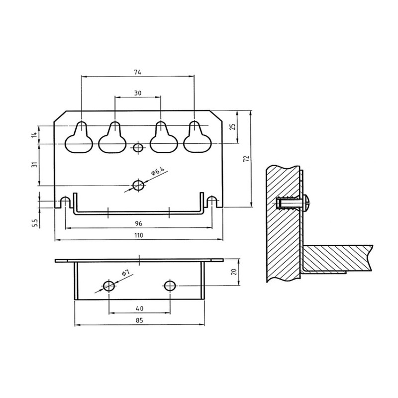 Mprofi MT® Set of 2 Bed Connectors - Bed Fitting