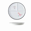 Hoshisea Divided Ceramic Dinner Plate, Split Diet Plate, Snack Plate,