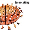203 Pieces Irregular Basketball Shape Puzzle Wooden Toys Wooden Jigsaw