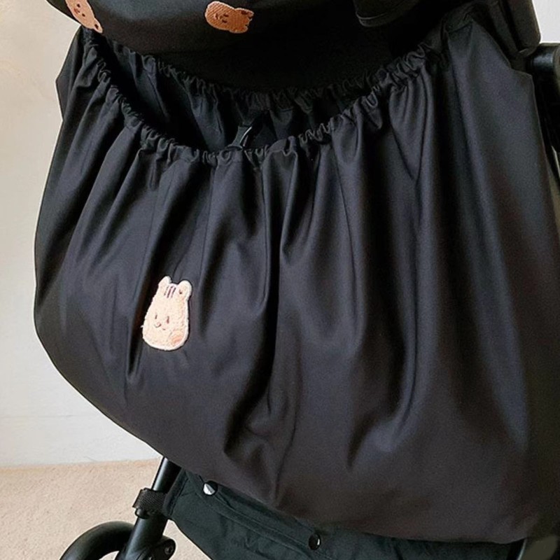 Stroller Bag Organizer Elastic Large Capacity Tear Resistant Nylon Baby
