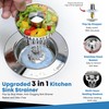 Upgraded 3 in 1 Kitchen Sink Drain Strainer - Stainless