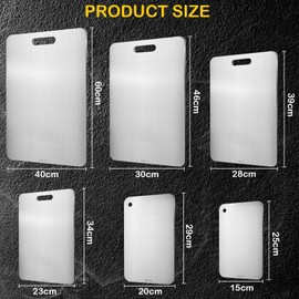Titan S316Ti Chopping Board Titanium Cutting Board Stainless Steel Cutting Board for Meat and Fruit (29 x 20 cm)