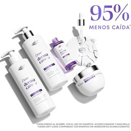 DOVE Shampoo Derma Care Fuerza Anti-Caída, Reduce la Caída 95%. Favorece el Crecimiento. Regenera de Cuero Cabelludo a Puntas. Desarrollado con Dermatólogos, 400 mL