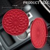 MEAJOO 2 Pack Silicone Car Cup Holder Coaster – 2.75