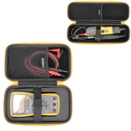RLSOCO Hard Case for Fluke 117/115/116/114/113/177/178/179/233 Digital Multimeter+Fluke T90/T110/T130/T150 Voltage（Case Only）