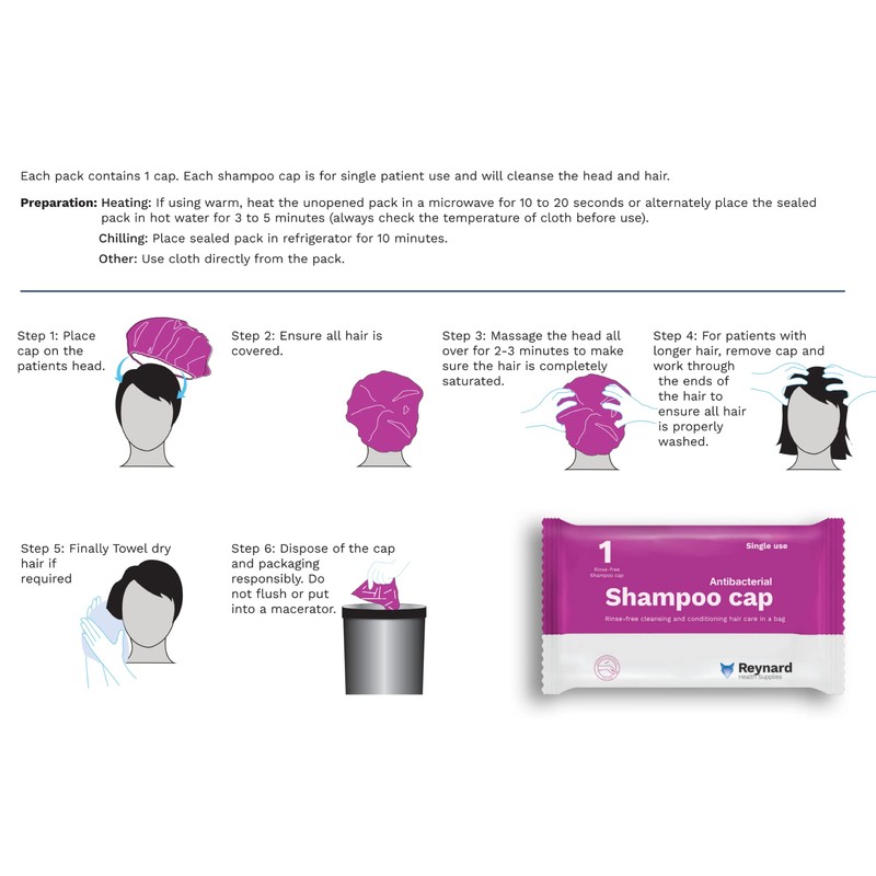 Reynard Rinse-Free Shampoo Cap