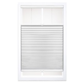 DEZ FURNISHINGS Cordless 1.5" Blackout Top Down Bottom Up Cellular Shade, 30.5"W x 72"H, White