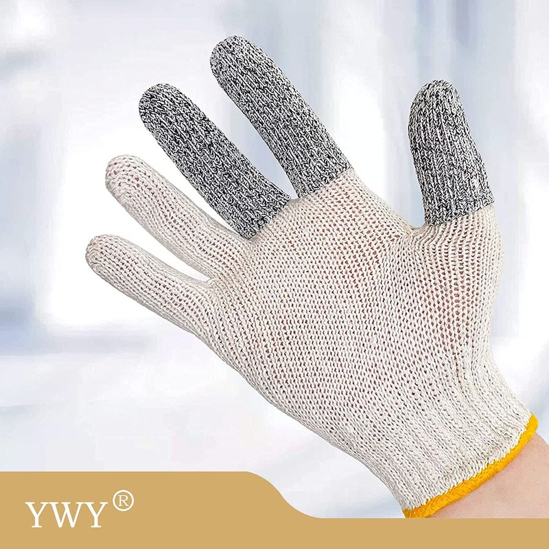 Cut Resistant Finger Cots,Finger Sleeves, Glove Life Extender, Reusable Thumb