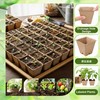 RimCereal 500 Sets Seed Starter Plant Pot Kit, 2.36" Square