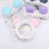 Bear Microfiber Face Wash Headband Hairband Bear Face Wash Headband - Random 4ea