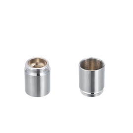 sourcing map Faucet Adapter, 22mmx21mm Female Thread to 22mmx4.5mm Male Thread Brass Tap Aerator Connector for Kitchen Bathroom Sink