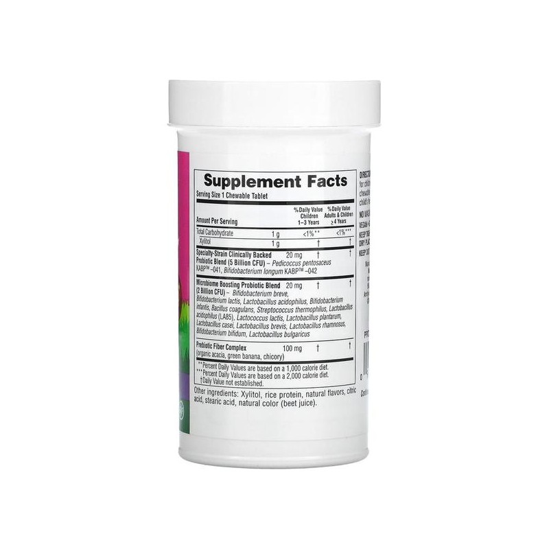 [해외직구] NaturesPlus 네이처스플러스 프로바이오틱 동물모양 믹스베리맛 30츄어블 [NaturePlus] Probiotic Animal-Shaped