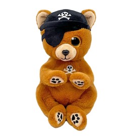 yuanpulalala Beanie Boo Scully Pirate Bear Plush Doll 6inch