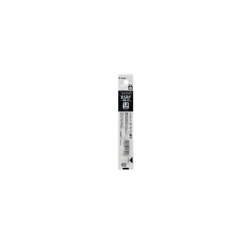 Pilot BSRF80B10B BSRF Rex Grip 1.2 Black Rollerball Pen Refill,