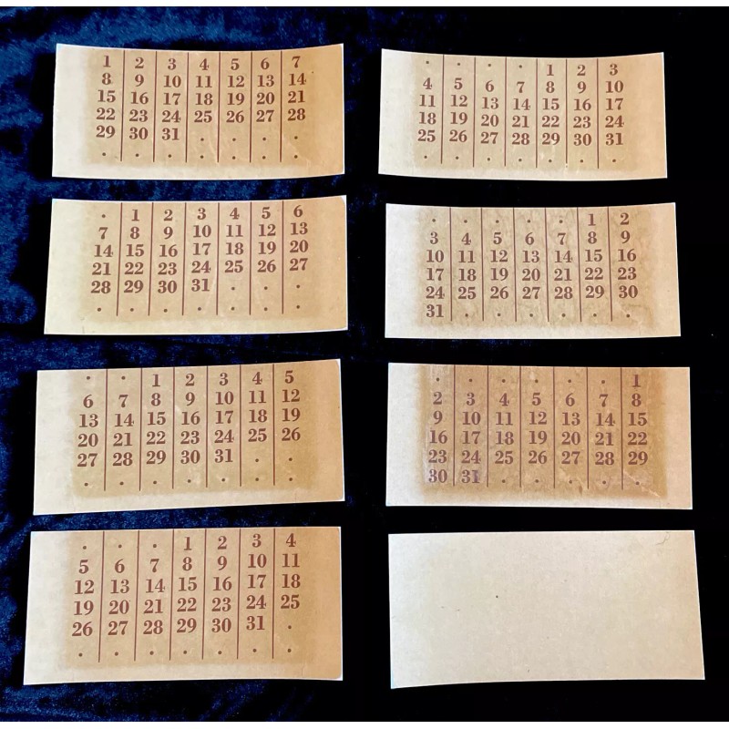 PERPETUAL CALENDAR INSERTS:TIFFAN