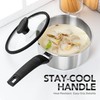 MICHELANGELO Stainless Steel Saucepan with Lid 1QT & 2QT &