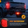 Nilight LED Brake Light Trailer Hitch Cover Square Red Lens