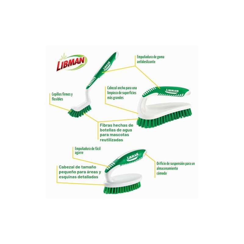 Libman Kit de Cepillo para Polvo para Fregar