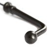 Hammer and Tongs Flat Top Black Wall Hooks - Pack