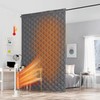 RYB HOME Grey Large Thermal Insulated Curtain for Winter, Window