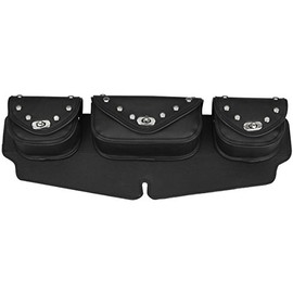 Three Pocket PVC Windshield Bag with Studs WS21