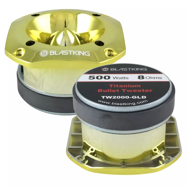 Blastking TW2000-GLD 500 Watts 4x4 inch 1.5 inch VC Titanium