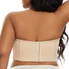 SEA BBOT Women Longline Strapless Bra Full Coverage Corset Bra