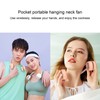 Portable Neck Fan LCD Digital Display Usb Charging 5 Speed