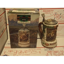 Budweiser Animal families Series Bear family cave stein