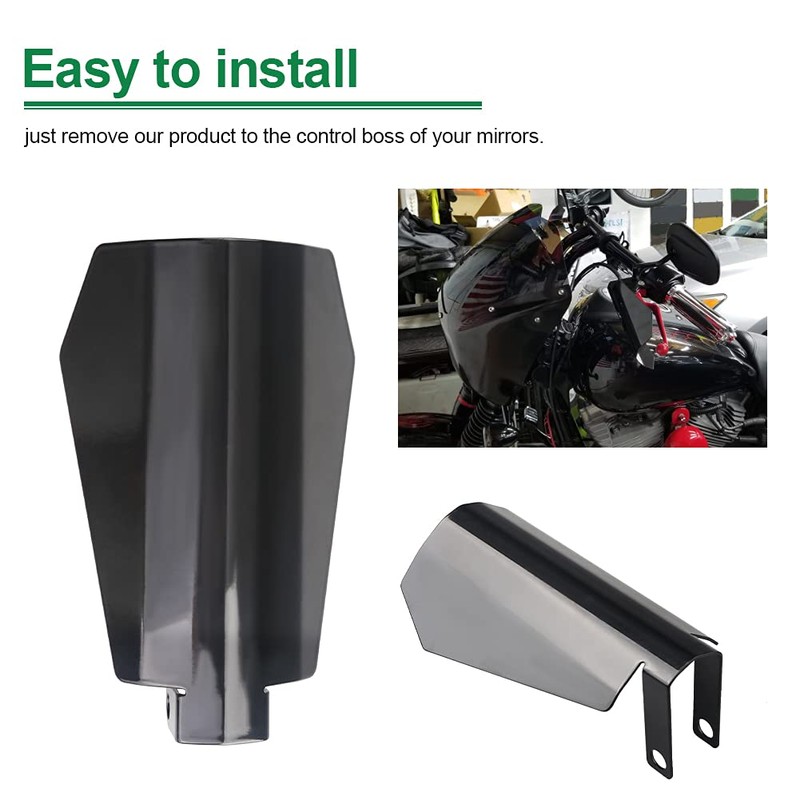 WATERWICH Handguards Coffin Cut Hand Guards Compatible with Harley Dyna