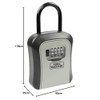 Burg-WÄCHTER Key Safe with Number Code, Outside/Inside, Removable Shackle, 4-Digit
