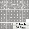 2 Inch Alphabet Letter Stencils for Painting - 70 Pack