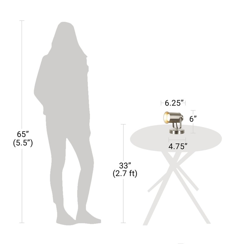 Catalina Lighting Modern Multipurpose Spotlight Desk or Wall Mount Accent