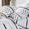 BOLINLIVING Comforter Set, Boho Stripe Comforter Set, Bed in a