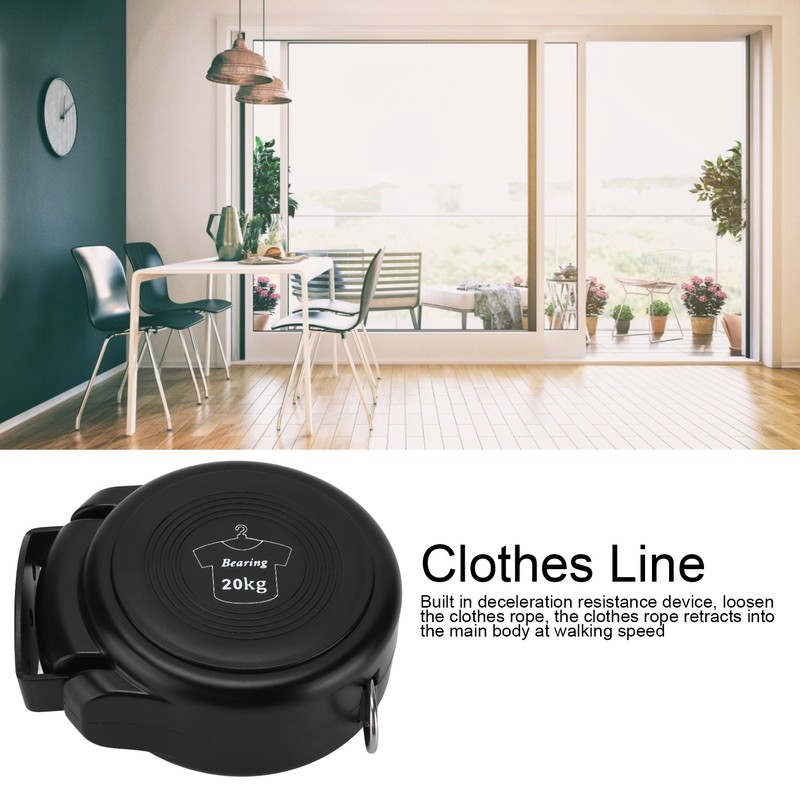 Retractable Clothesline Heavy Duty Adjustable Indoor Outdoor Clothes Drying Rack