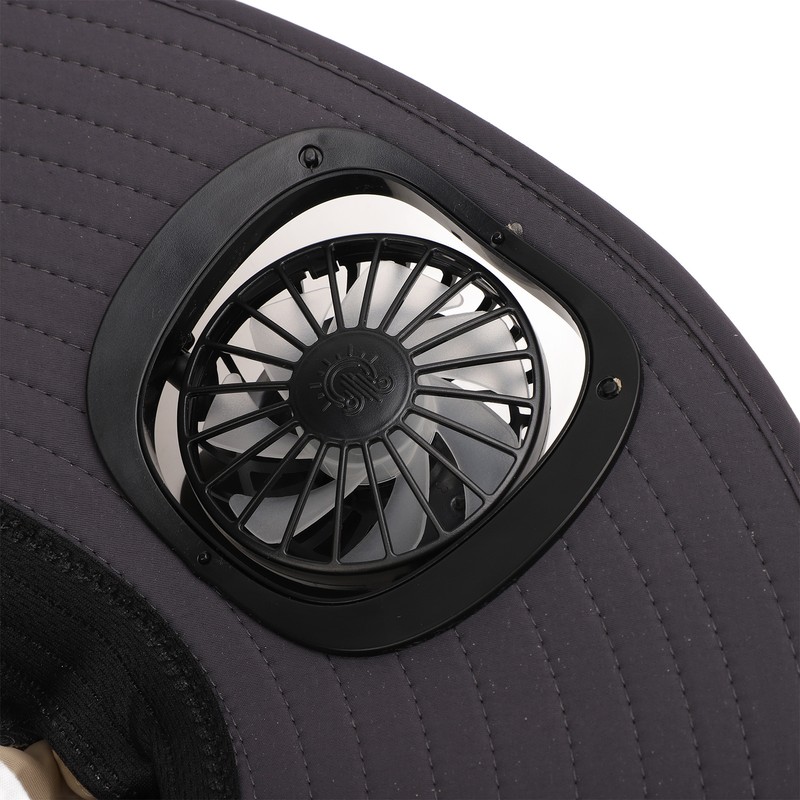 Detachable Sun Fan Hat 3 Speeds Adjustable UPF50 Breathable Wide