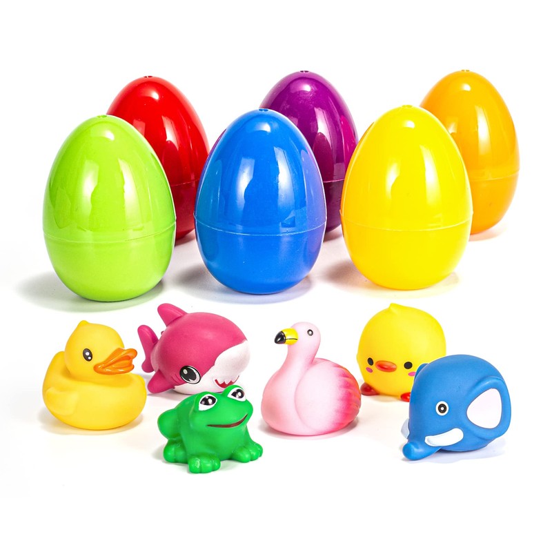 JOYIN Pack of 6 Pre-filled Easter Eggs with Luminous Bath