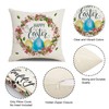 Meagtlva Rabbit Easter Pillow Covers 18x18 Set of 2 Easter