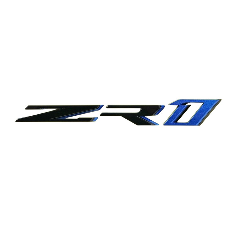 1Pc ZR1 Emblem 3D Badge Nameplaate Hood Rear Bumper Replacement
