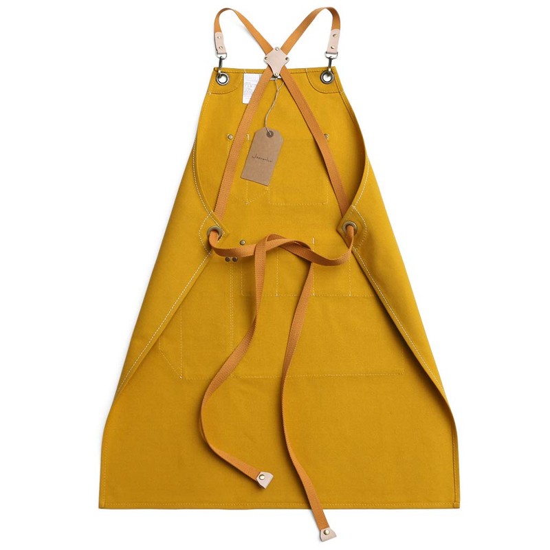 Jeanerlor Cotton Canvas Stylist Apron With Pockets Water-Resistant Tool Aprons