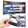 2025 New Wireless Retro Gaming Console with 50,000+ Games, 4K