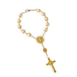 Stocking Stuffers Holiday Outfits for Women 2024 Cross Bracelet for Women Rosary Bracelet Gold Silver Cross Pendant Bracelet for Women Adjustable Bracelets s Women Trendy Stuff Under 5 Dollar Items s Jewelry Gifts