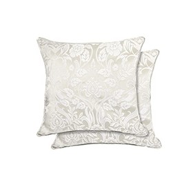 Emma Barclay Eden - Jacquard Cushion Cover in Cream - 17x17 (43x43cm)