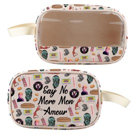 BLUPARK Music Comedy Movie Inspired Clear Makeup Bag Say No More Mon Amour Cosmetic Bag Gift for Fans, No More Mon Amour, Retro