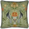 Evans Lichfield Chatsworth Peacock Cushion Cover,Sage,43 x 43 cm