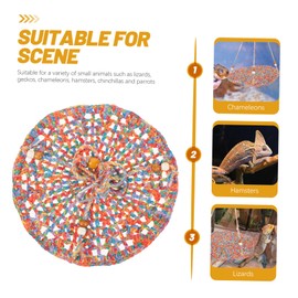 BESPORTBLE Reptile Hammock for Lizards Cotton Swing Bed for Reptiles Easy to Clean Hanging Lounger Bed for Chameleons Bearded Dragons and Pets