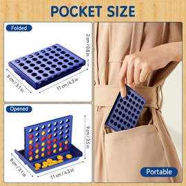 Pup Go Mini Pocket Sized 4-in-a-Row Board Game for Kids - Perfect Travel Sized Classic Game for Planes and Cars, Fun and Engaging Match Four Game for Children Ages 3 to 8 Years Old (Mini)