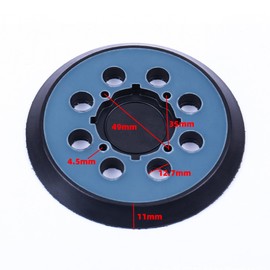 NIYATA 1 x 125 mm 8 holes grinder support plate, compatible with DWE6423, 6423K, DWE6421, 6421K, DCW210B, N329079, PU material, dark blue