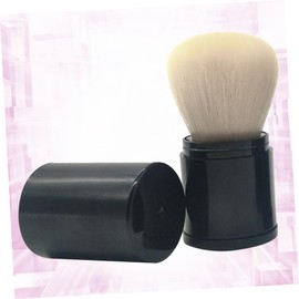 BIUDECO Portable Telescopic Blush Brush Set Travel Makeup Brushes White Fiber for Women and Girls Professional Cosmetics for Powder and Foundation Application