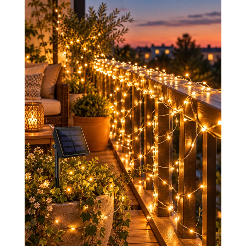 Solar String Lights for Outdoor Garden & Patio Decor –